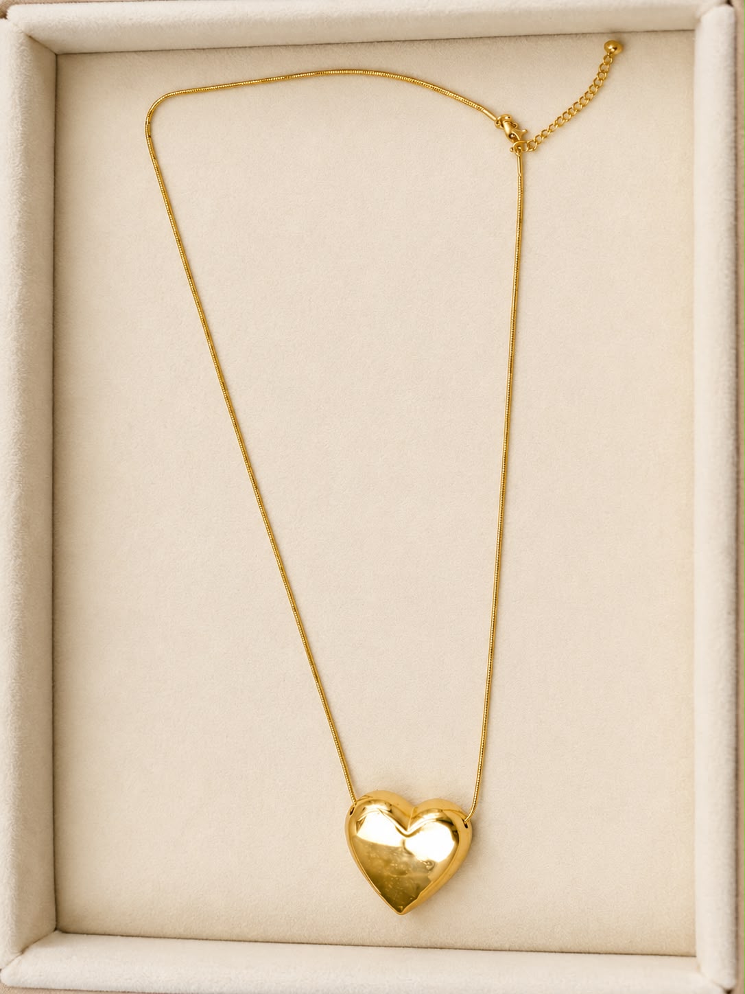 COLLANA CIONDOLO E CUORE BOMBATO